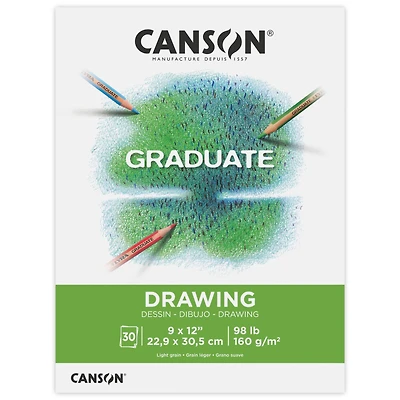Canson® Graduate Foldover Drawing Pad, 9" x 12"