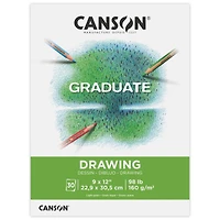 Canson® Graduate Foldover Drawing Pad, 9" x 12"