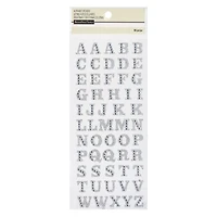 12 Packs: 55 ct. (660 total) Glitter Rhinestone Alphabet Stickers by Recollections™