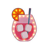 American Art Decor Tipsy LED Cocktail Plaque Wall Sign - 12" x 16" x 1"