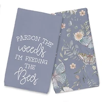 Feeding The Bees Tea Towel Set
