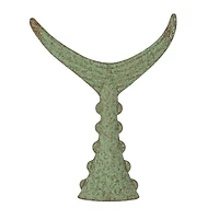 Hello Honey® 18" Distressed Aqua Tuna Tail Metal Wall Décor