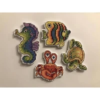 MP Studia Sea Dwellers Plastic Canvas Counted Cross Stitch Kit