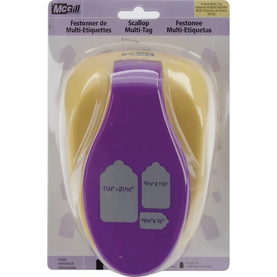 McGill® Scallop Multi Tags Stacking Lever Punch