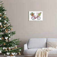 Stupell Industries Merry Christmas Seasonal Bicycle Wall Plaque Art