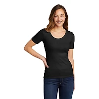 District® V.I.T.™ Women's Rib Scoop Neck T-Shirt