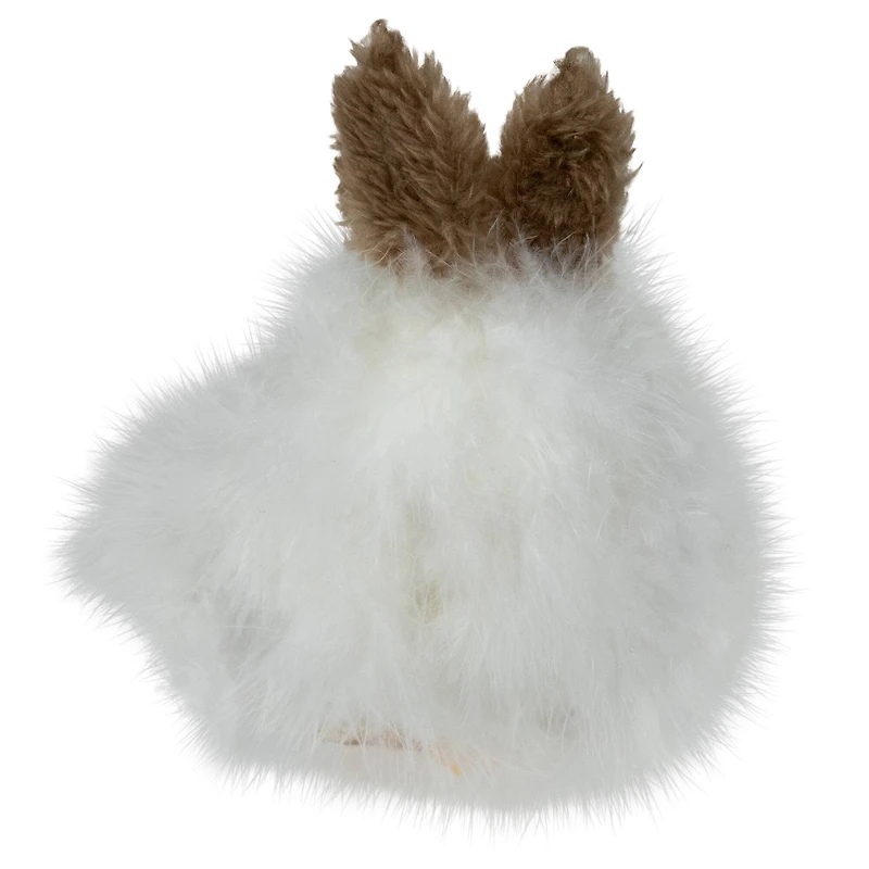 5.5" White Easter Duck Accent with Bunny Ears