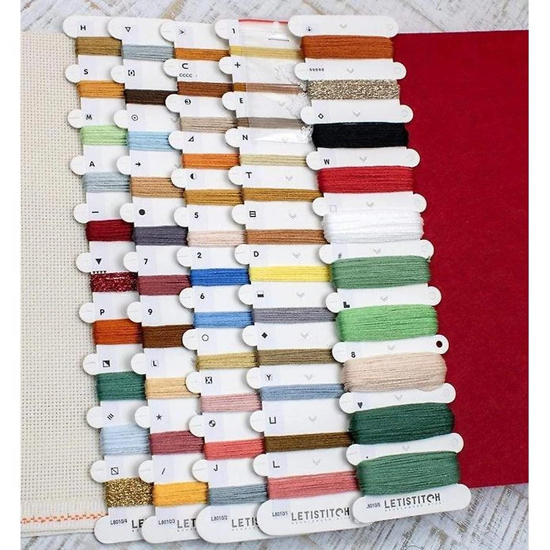 Letistitch Cozy Christmas Stocking Counted Cross Stitch Kit