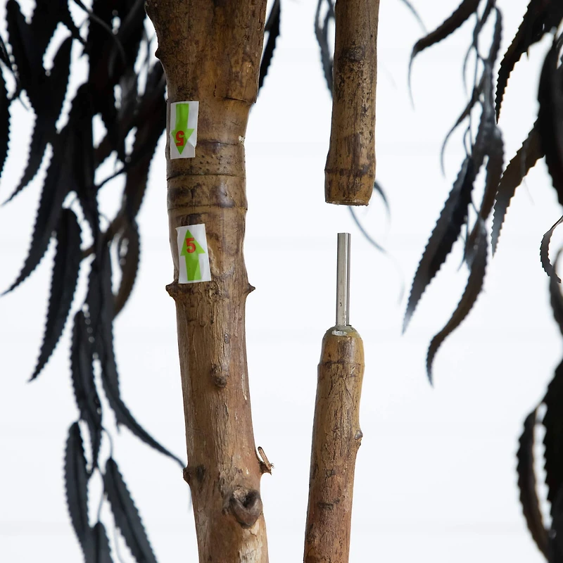 4ft. Artificial Halloween Black Willow Tree