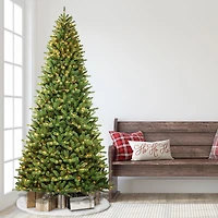 12ft. Pre-Lit Berkshire Fir Artificial Christmas Tree, Clear Lights