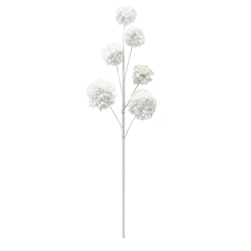 27" White Pom Pom Stem by Ashland®