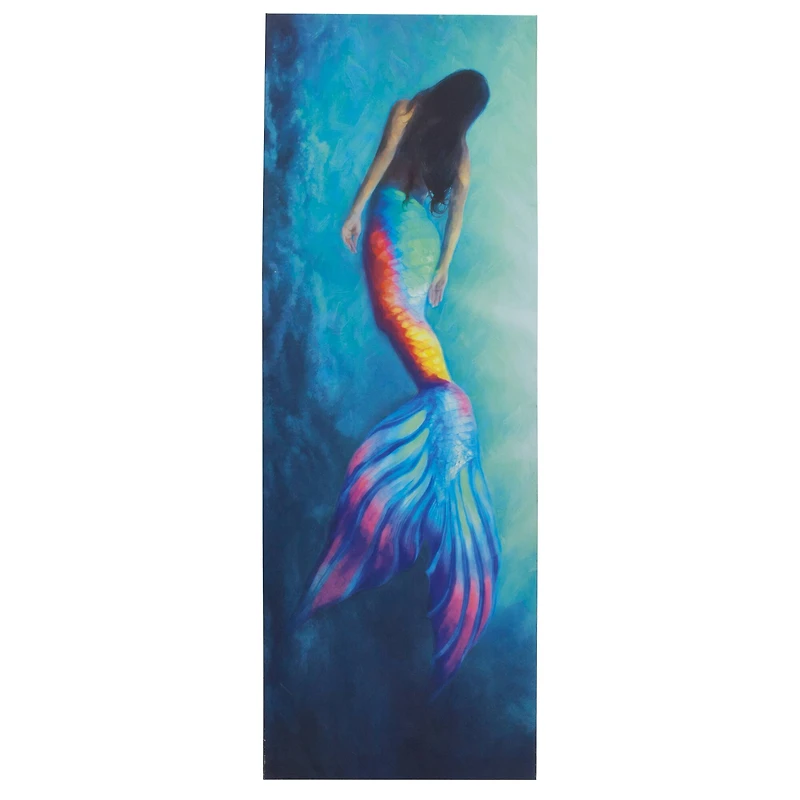 Mermaid Tail Outdoor Canvas Art Print - 16"x48"
