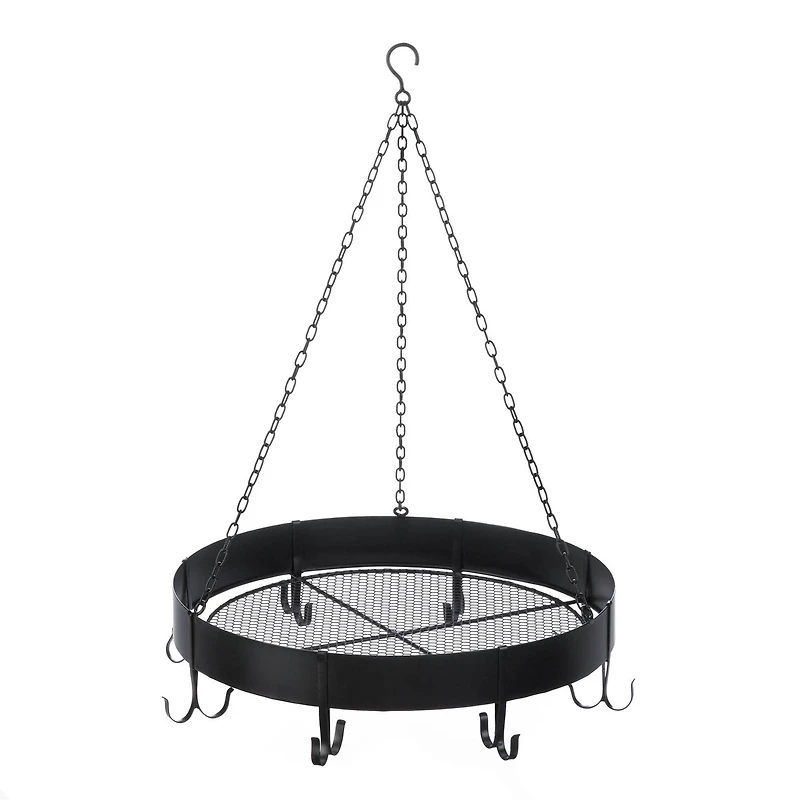 17.5" Round Hanging Pot Rack