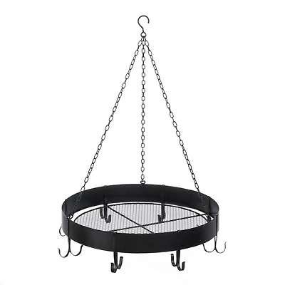 17.5" Round Hanging Pot Rack