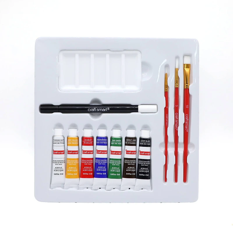 11" x 11" Snowman Canvas Painting Kit by Artist's Loft™