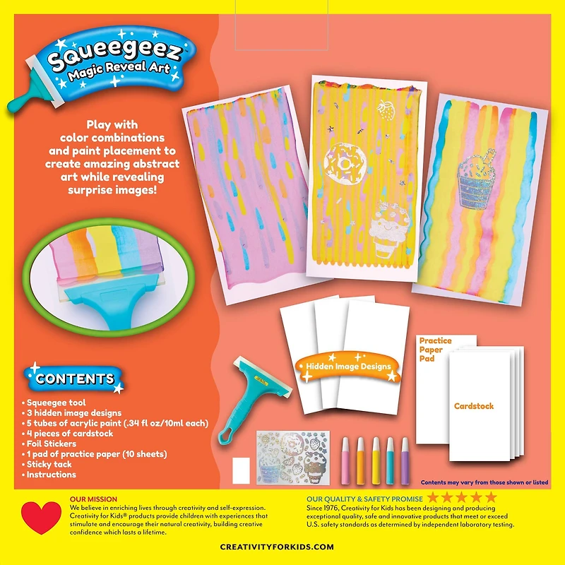Creativity for Kids® Kawaii Squeegeez Magic Reveal Art