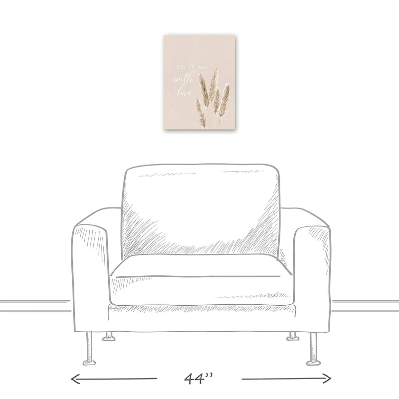 Do It All With Love 12" x 16" Canvas Wall Art