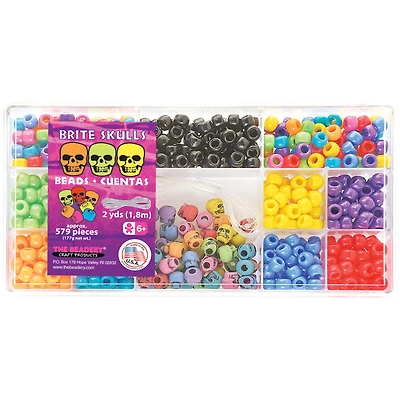 The Beadery® Brite Skulls Bead Box