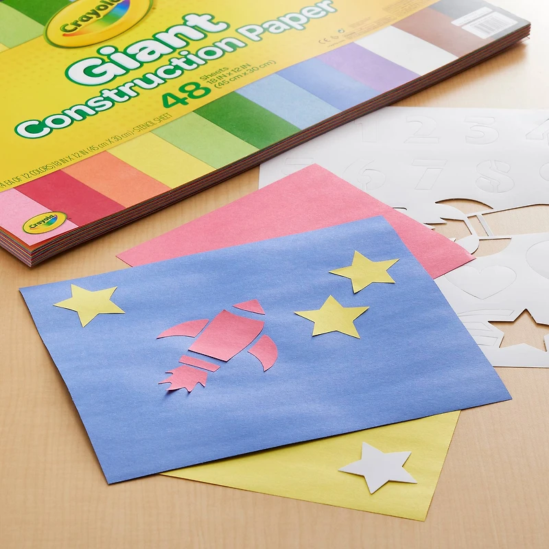 Crayola® Giant Construction Papers with Stencil