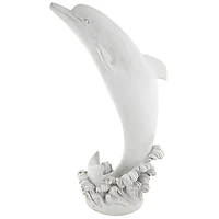 Design Toscano 3ft. Medium Tropical Tale Leaping Dolphin Piped Garden Statue