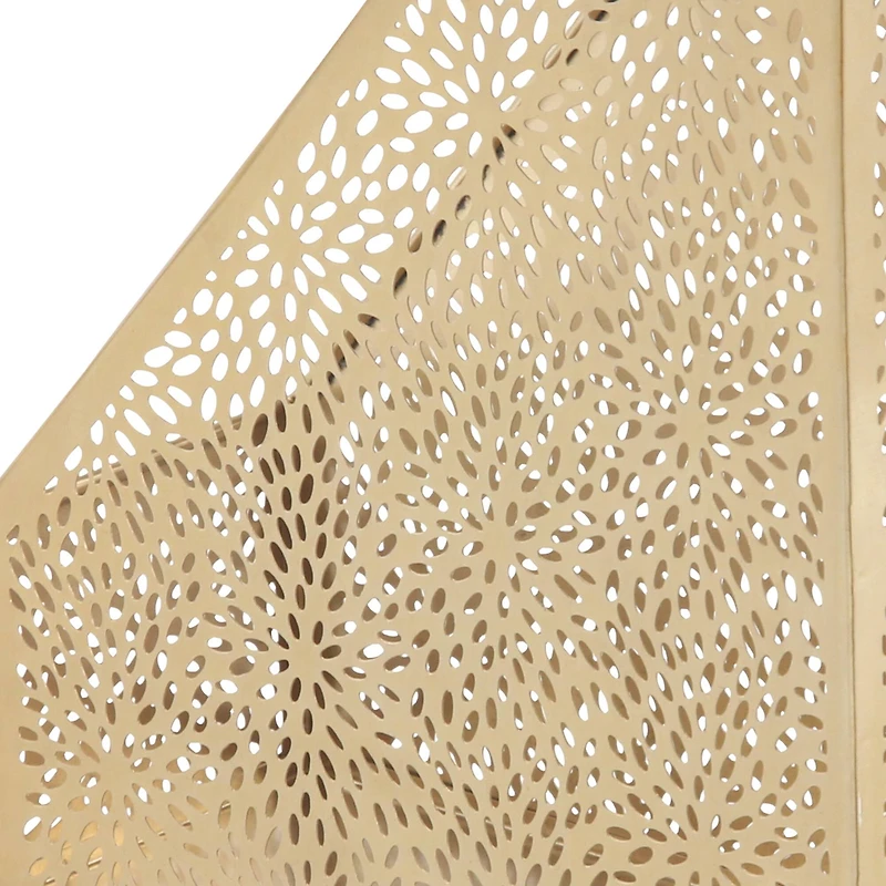 CosmoLiving by Cosmopolitan 12" Gold Iron Glam Magazine Holder