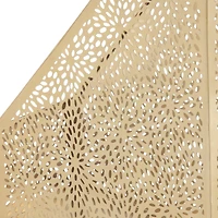 CosmoLiving by Cosmopolitan 12" Gold Iron Glam Magazine Holder