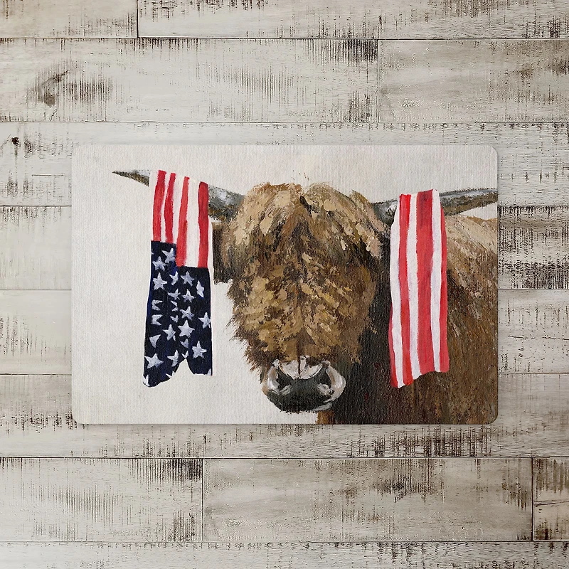Patriotic Hyland Floor Mat