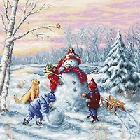 Luca-S Merry Christmas Counted Cross Stitch Kit