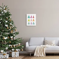 Stupell Industries Varied Fun Christmas Trees Canvas Wall Art