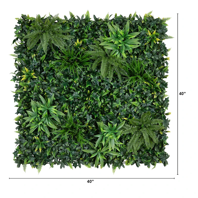 40" Andean Cloud Forest Artificial Living Wall Panel