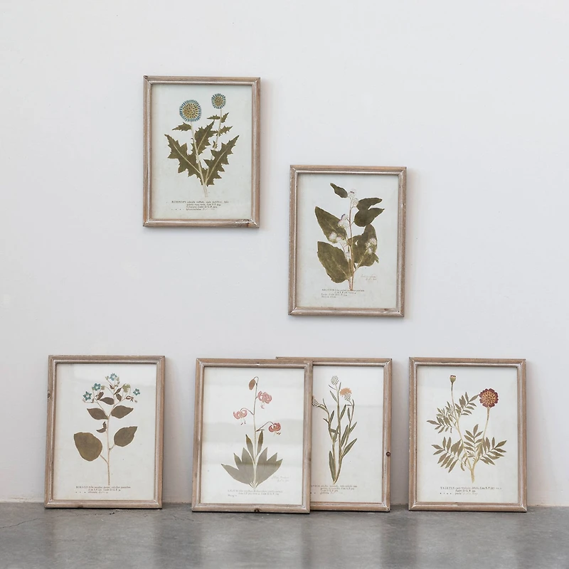 Hello Honey® Botanical Print Wood Framed Set