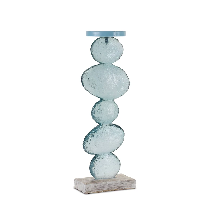 Stacking Rocks Candle Holder Set, 12" & 14"