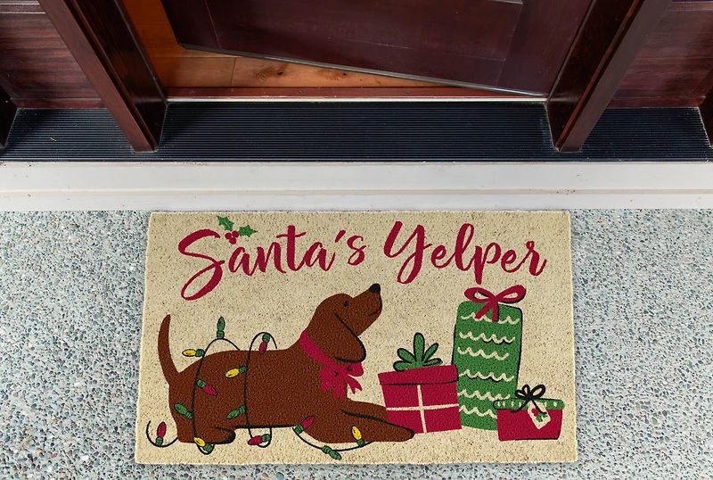 DII® Santa's Yelper Doormat