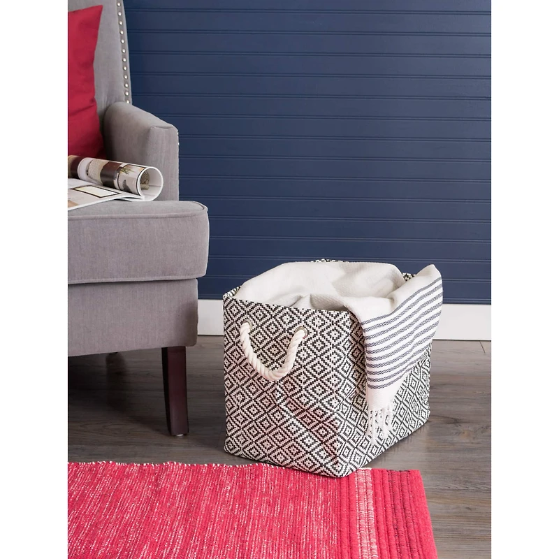 DII® Small Geo Diamond Rectangle Paper Bin
