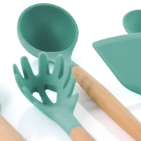MegaChef Mint Silicone & Wood Cooking Utensils Set, 9ct.