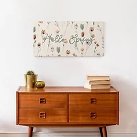 Earthy Botanical Doodles 10" x 20" Canvas Wall Art