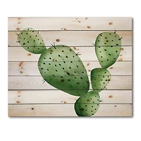 Designart - Green Southwestern Cactus