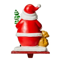 Glitzhome® 7" Santa, Snowman & Penguin Stocking Holder Set