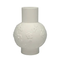 5.5" Embossed Flowers DIY Ceramic Vase by Make Market®