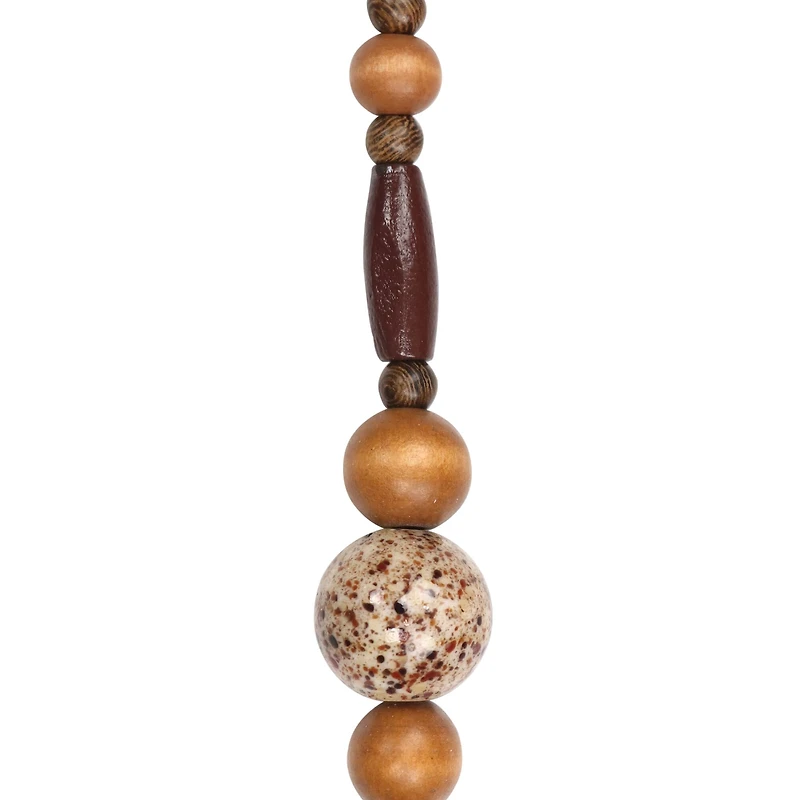 12 Pack: Brown & Gold Wood Mixed Beads by Bead Landing®