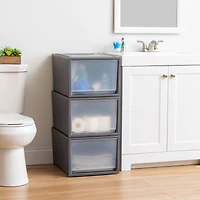 Iris® Gray Deep Box Chest Drawer, 3 Pack