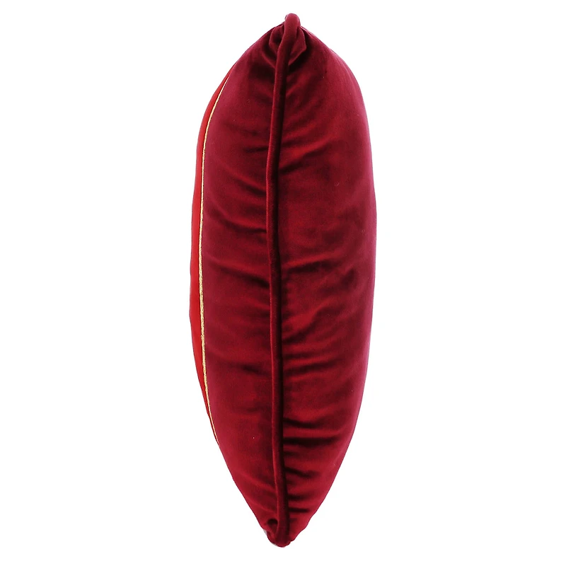 16" x 16" Burgundy & Gold Christmas Tree Throw Pillow by Ashland®