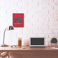 Stupell Industries Run DMC Fashion Design in Black Frame Wall Art