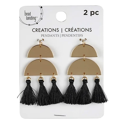 Creations Half Round Metal Pendants by Bead Landing™