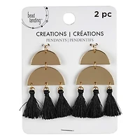 Creations Half Round Metal Pendants by Bead Landing™