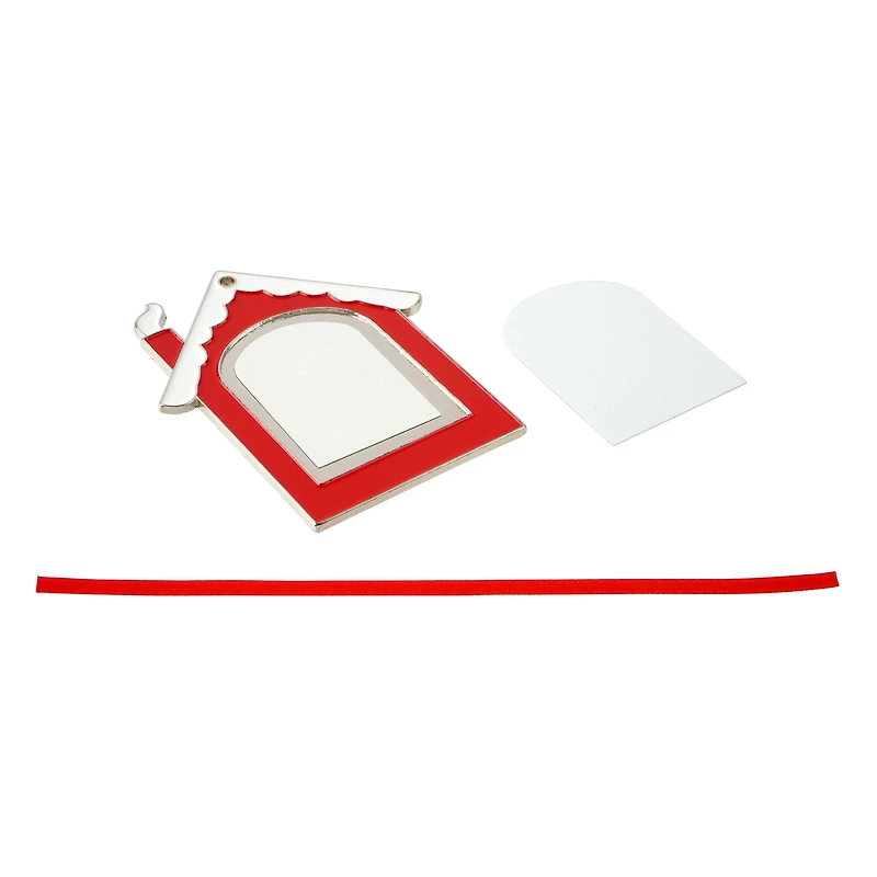 3" Metal Gingerbread House Sublimation Ornaments, 2ct. by Make Market®