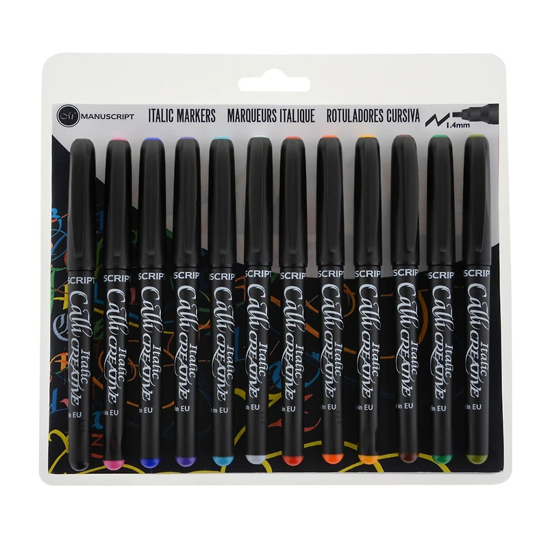 Manuscript CalliCreative Italic Fine Tip Calligraphy Marker Set