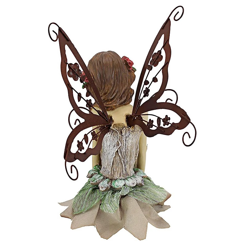 Design Toscano 12.5" Fannie the Fairy Sitting Statue