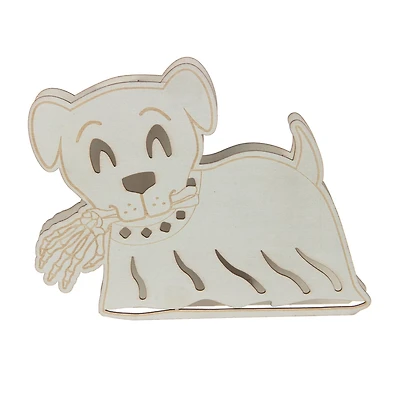 7.5" Dog DIY LED Plywood Décor by Make Market®