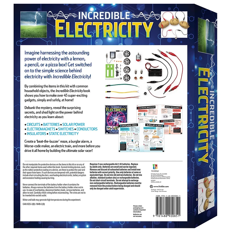 Hinkler Curious Universe™ Incredible Electricity Book & Science Kit